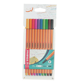 Punto di stabolo 88 Fineliner Set con 10 pezzi
