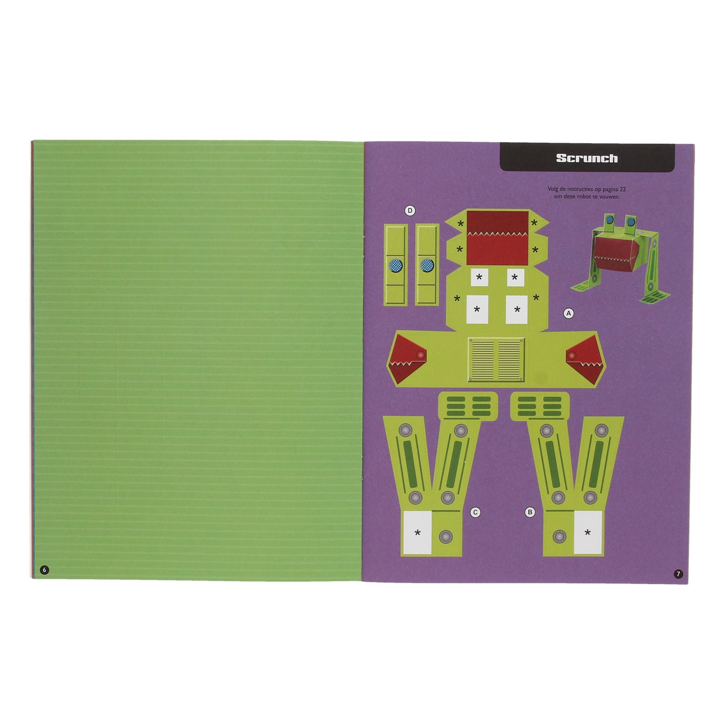 Giocattoli di carta Craft Book Cool Robots