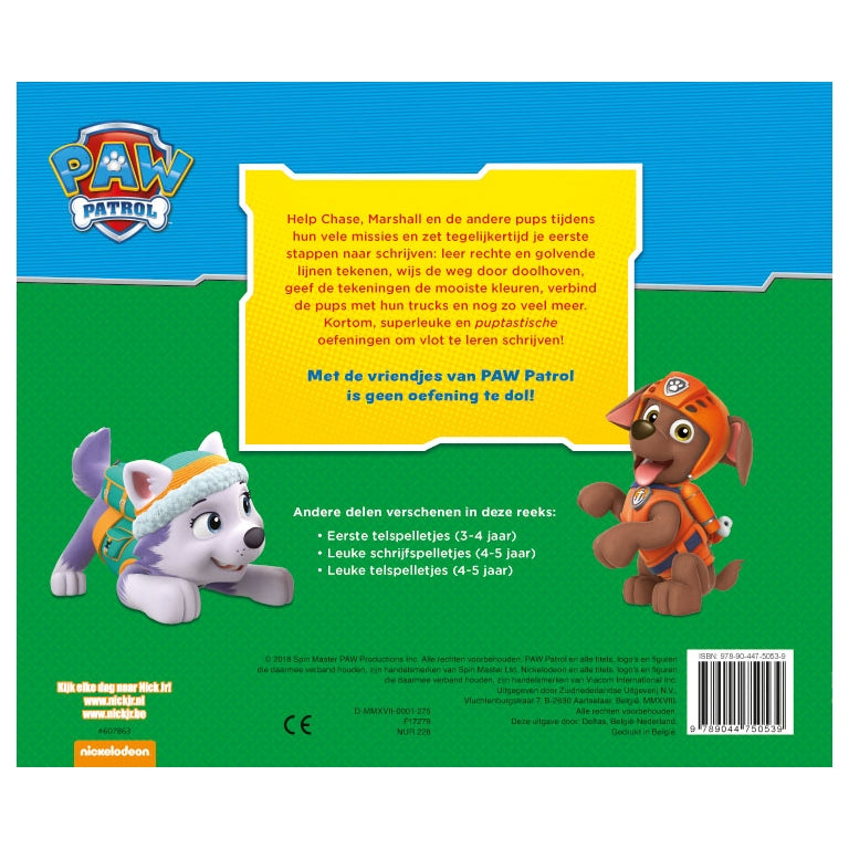 Paw Patrol First Writing Games (3-4 anni)
