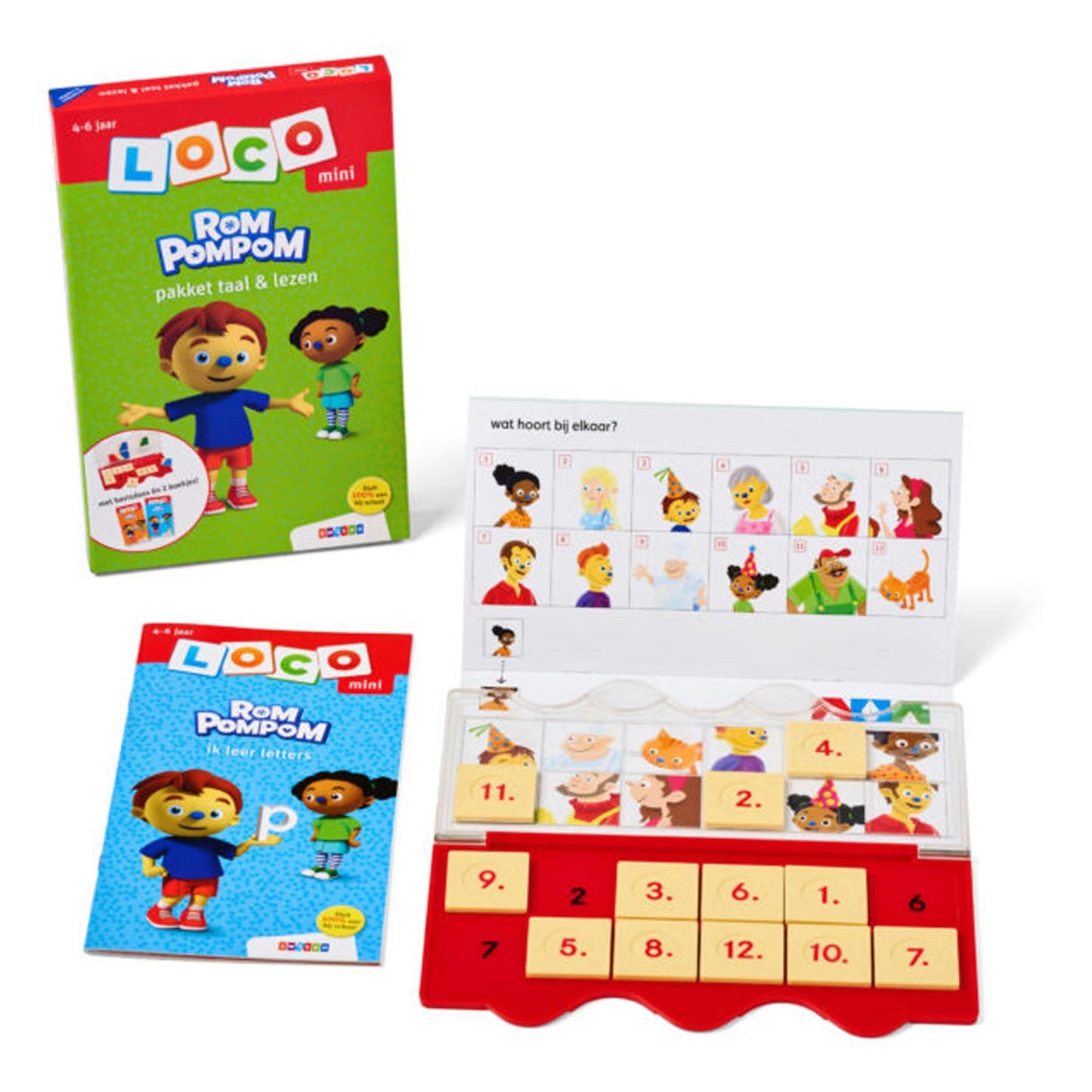 WPG UITGEVERS Mini Rompompom Package Language Leer (4-6 años)