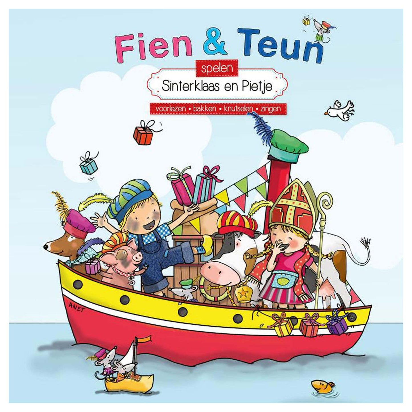Los editores de WPG, Fien Teun, interpretan a Sinterklaas y Pietje