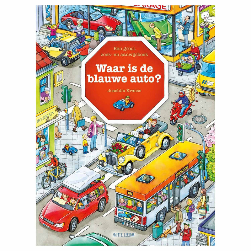 ¿Dónde está el auto azul?