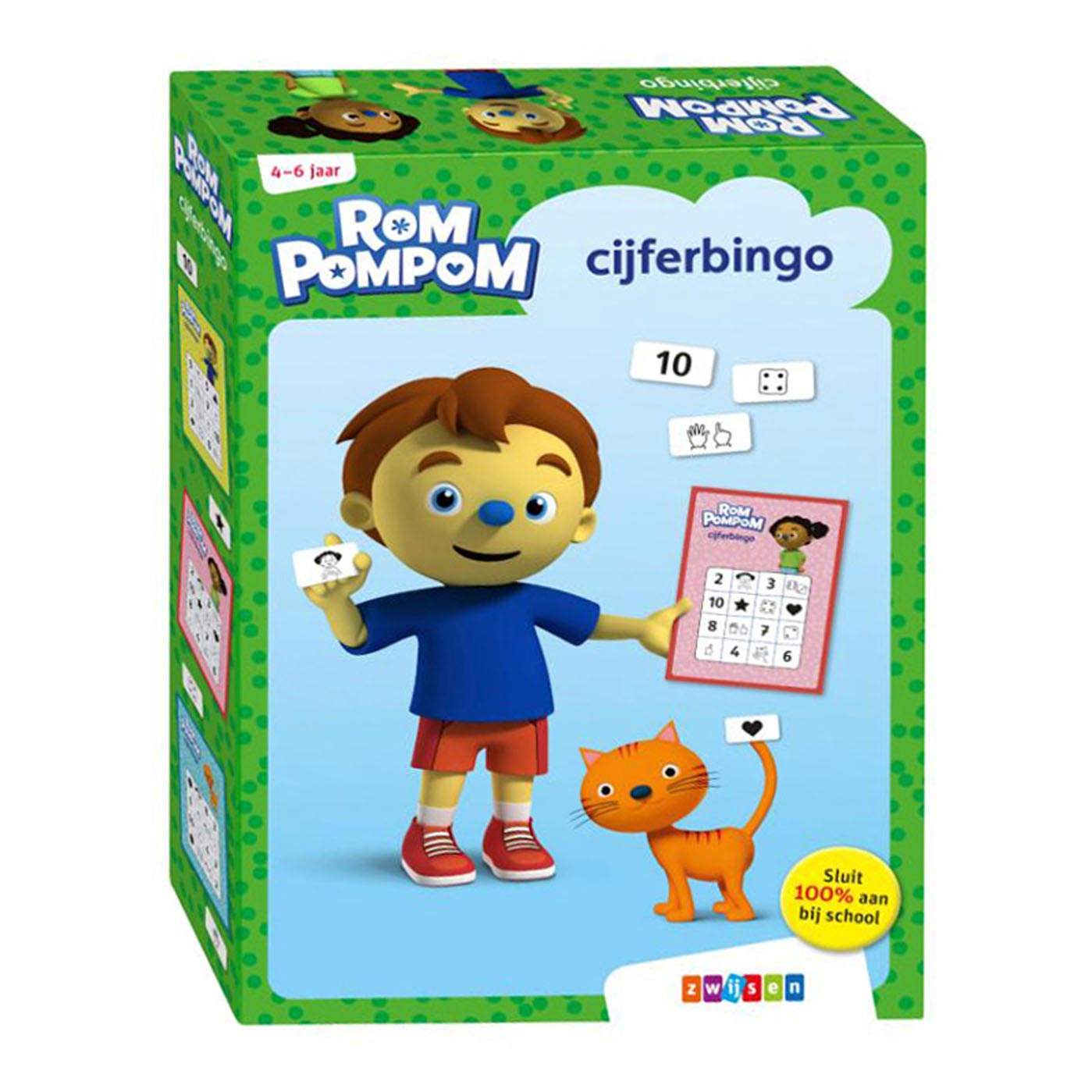Wpg uitgevers rompompom cijferbingo