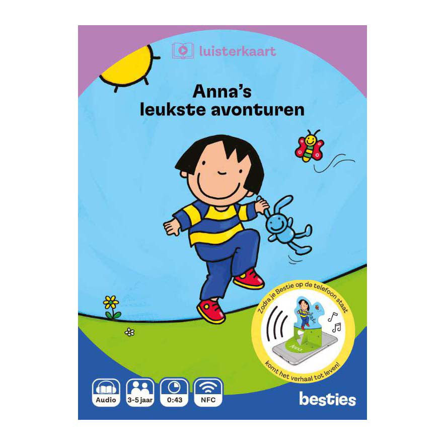 Tarjeta de escucha de las mejores aventuras de Central Book House Anna