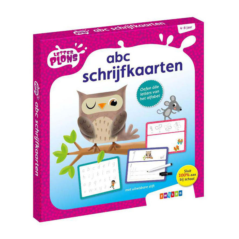 Zwijsen letterplons abc schrijfkaarten