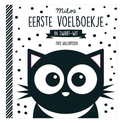 El primer folleto táctil de Milo de la editorial WPG en blanco y negro