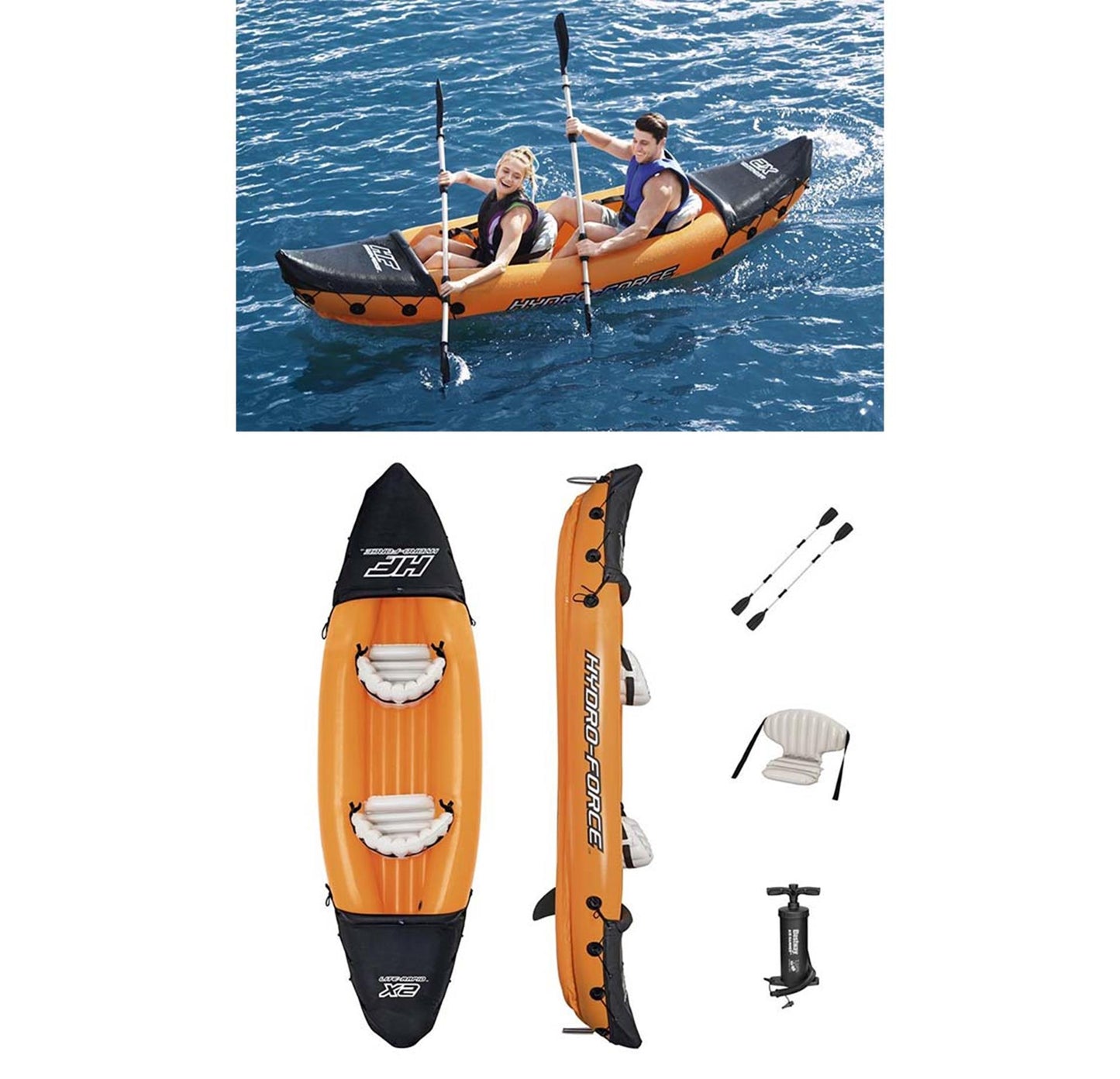 Bestway Hydro Force Kayak Rapid X2 Set Inflable