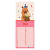 Calendario de cumpleaños - capibara alle