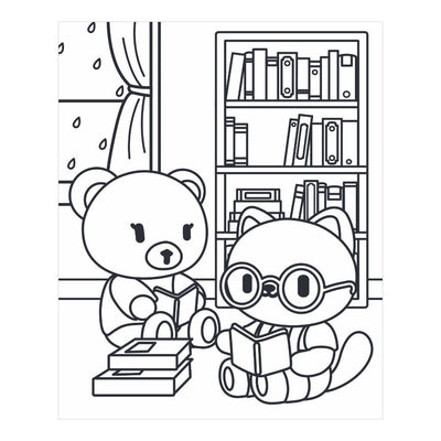 Acogedor libro para colorear: hogar, dulce hogar.