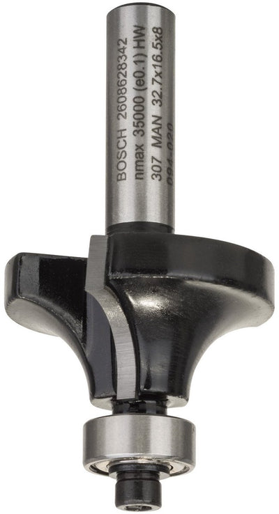 Fresa per profili arrotondatori Bosch + cuscinetto hm 10x17mm 8mm