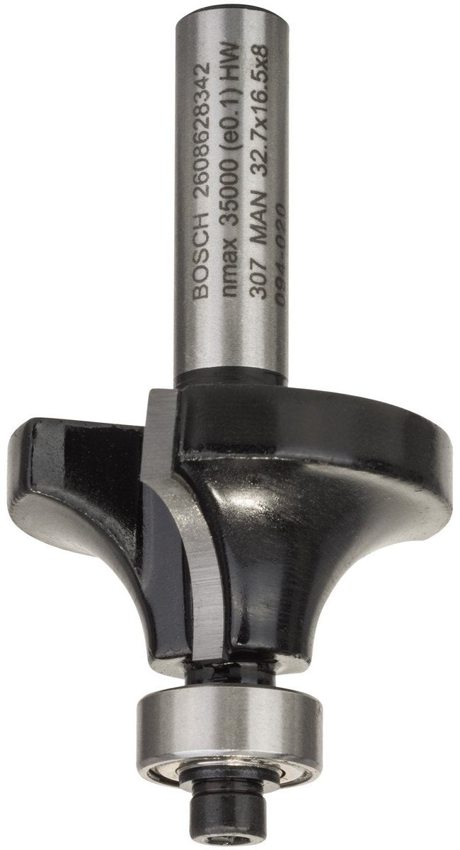 Fresa per profili arrotondatori Bosch + cuscinetto hm 10x17mm 8mm