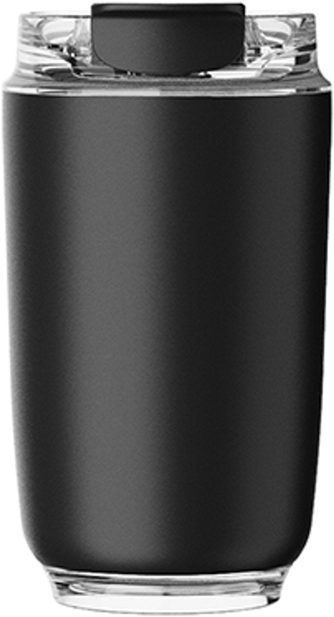 Tazza da caffè in acciaio inossidabile Sans Marque Kozie senza marchio 240 ml - Isolante a doppia parete - Nera - Per caffè e tè