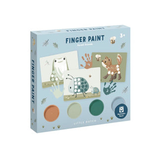 Little holandés Pintura de dedos Forest Friends Green 14 Paps