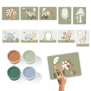 Little holandés Pintura de dedos Forest Friends Green 14 Paps