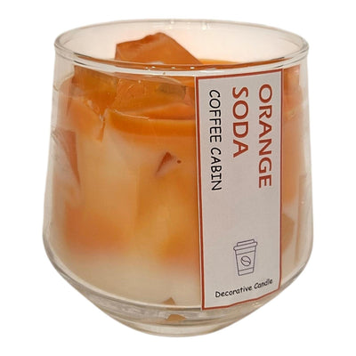Vela perfumada atmósfera mansión en vaso soda naranja 8,4x11,5cm