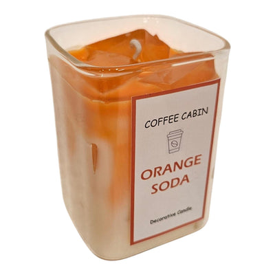Vela perfumada atmósfera mansión en vaso soda naranja 6x8cm