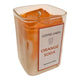 Mansion atmosphere geurkaars in glas orange soda wit oranje 6x8cm