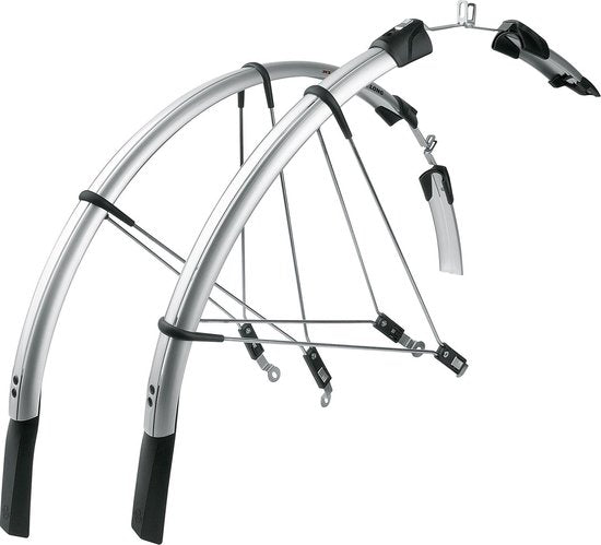 Sks spatbordset raceblade long 28 25mm - zilver