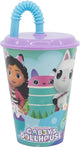 La casa de muñecas de Gabby Vaso con pajita para beber de la casa de muñecas de Gabby - Vaso de cine - 430 ml. - casa de muñecas de gabby