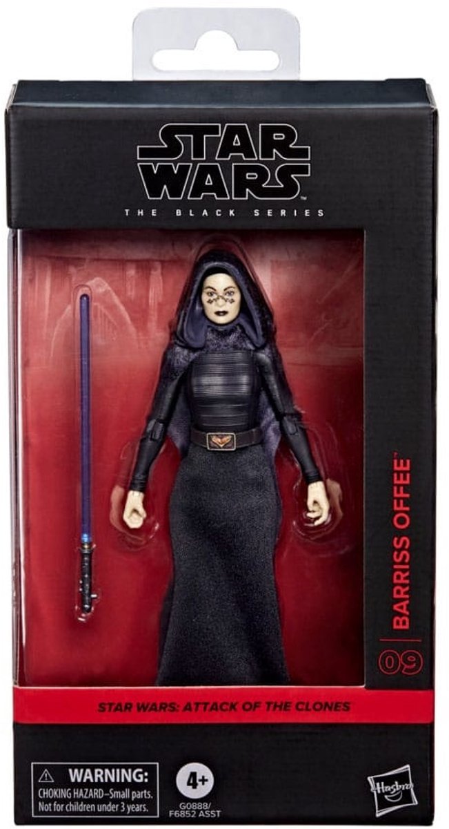 Action figure Hasbro Star Wars Episodio II Black Series Barriss Offee action figure da 15 cm