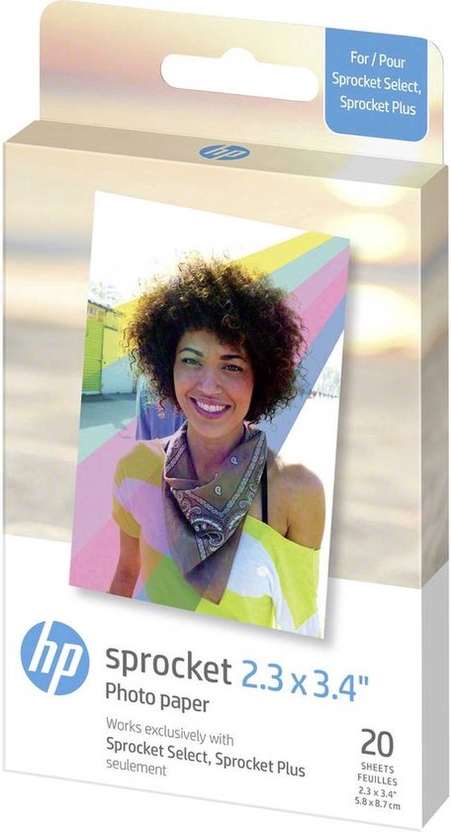 Pignone HP più carta fotografica autoadesiva - 58x87mm - 20 pezzi