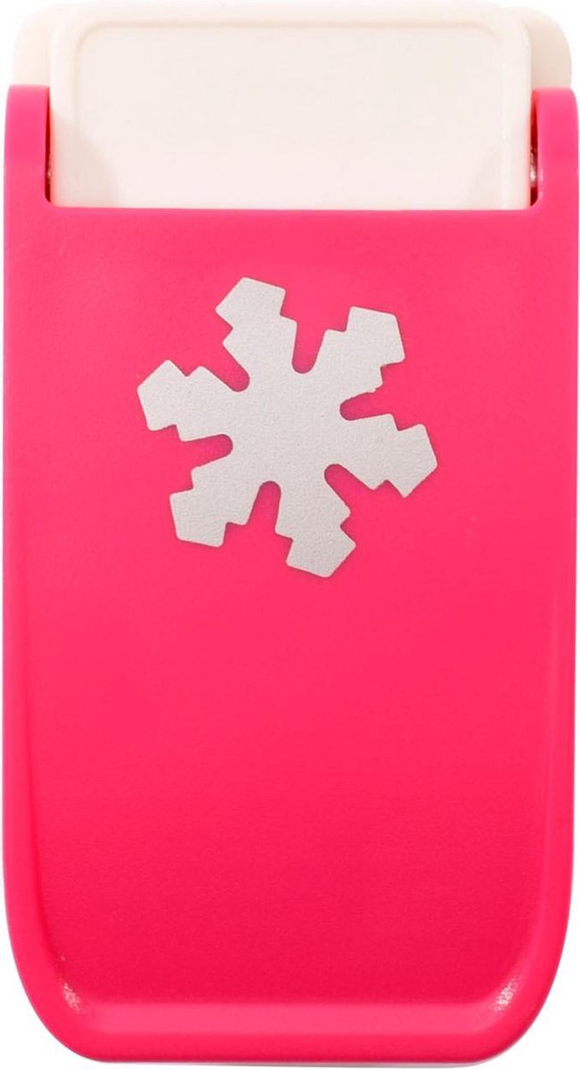 Vaessen creative heavy-duty pons - figuurpons - sneeuwvlok - ø 2,5 cm