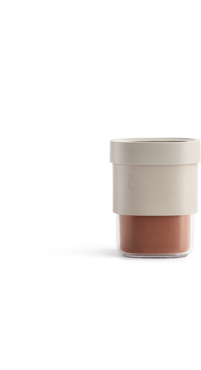 Lékué flip storage voorraadbus 600 850 ml - beige