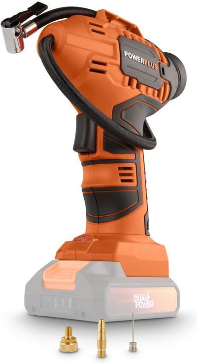 Bomba de presión de aire Powerplus dual power powdp7020 20v - sin batería ni cargador