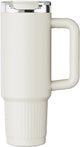 Kozie thermosbeker 980 ml – rvs – dubbelwandig geïsoleerd – crème beige – voor warme koude dranken
