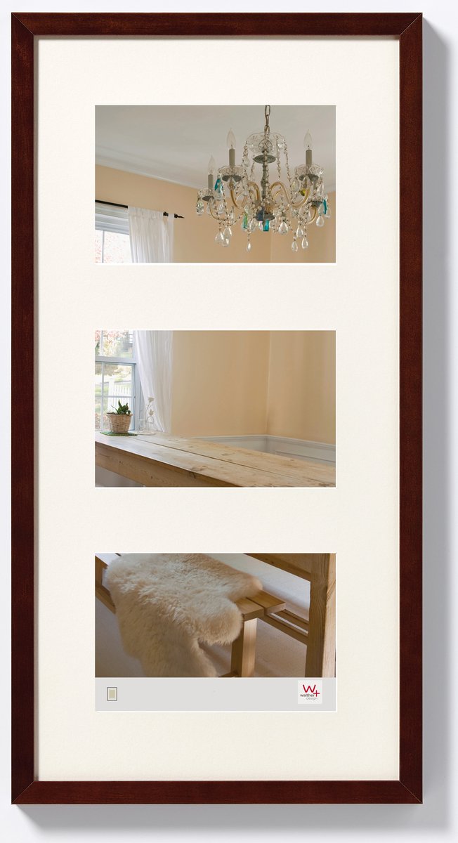 Peperoni Walther - cornice in legno - misura foto 3x10x15 cm - noce