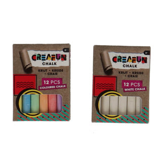 Creafun gesso bianco colorato | 24 pezzi