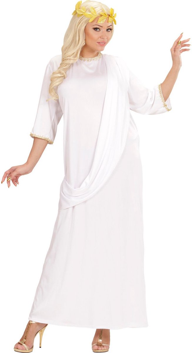 Toga romana Finidi bianca unisex