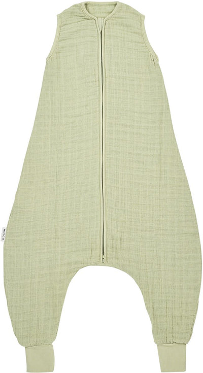 Meyco baby - 104 cm - plain baby summer sleep overall jumper - pre-washed hydrophilic - soft olive - 104cm