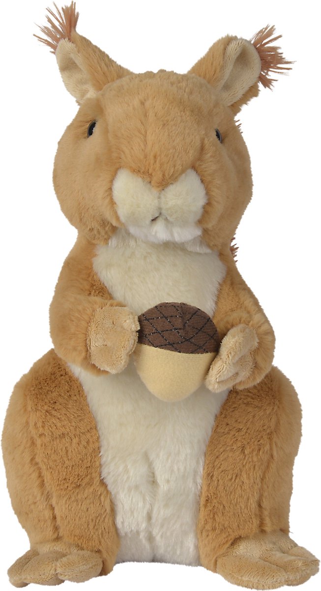 Simba toys plush nicotoy eekhoorn - zachte knuffel van 27 cm - gerecyclede vulling