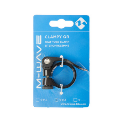 M-Wave Zadelpenklem Clampy-QR 34,9 mm aluminium zwart