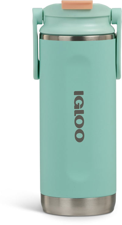 Iglú - flip 'n' sip - botella para beber - vaso - verde - 475 ml - termo