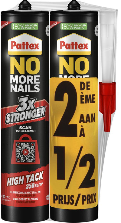 Pattex 1070186 - niente più chiodi ad alta aderenza2x460g | 2 pezzi