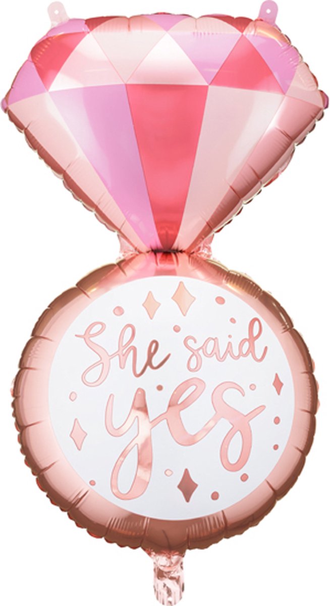 Party deco folieballon ring (41x72cm)