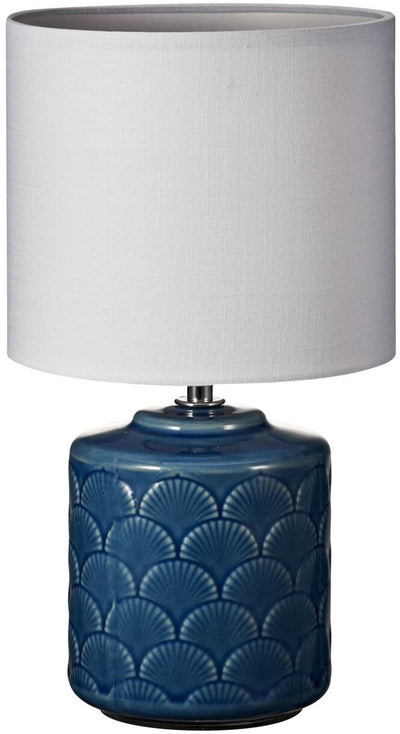 Lampada da tavolo LED Pauleen con luce di mezzanotte - E14 - max. 20W - soggiorno, camera da letto, sala da pranzo - blu e bianco