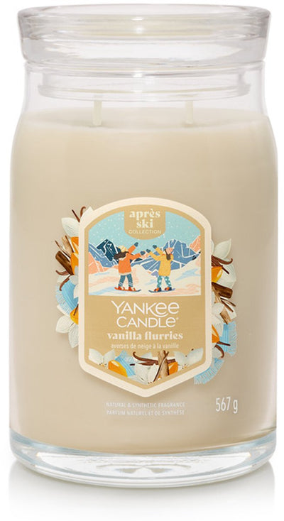 Yankee Candle - candela profumata in giara grande con raffiche di vaniglia - 90 ore di combustione - due stoppini