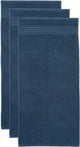 Beddinghouse juego de 3 toallas transparentes - 50x100 cm - azul oscuro -
