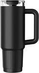 Tazza thermos Sans Marque Kozie senza marchio da 980 ml – acciaio inossidabile – isolata a doppia parete – nera – per bevande calde e fredde
