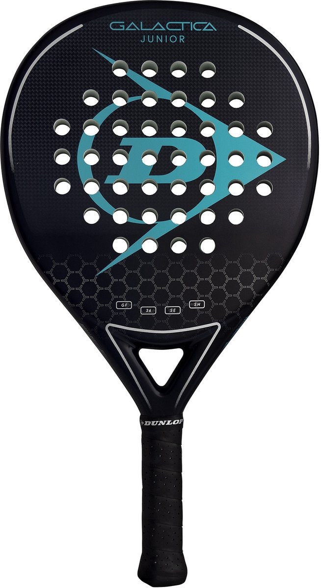 Dunlop - galactica junior 25- pala de pádel- negro verde petróleo