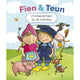 Fien Teun lee cuentos en la granja.