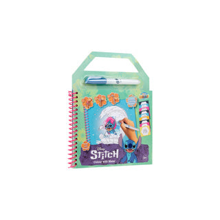 Libro da colorare ad acqua Canenco Stitch - inclusa penna ad acqua
