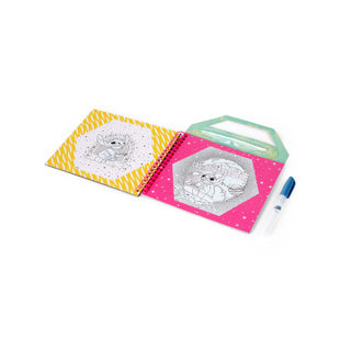 Libro da colorare ad acqua Canenco Stitch - inclusa penna ad acqua