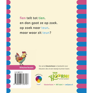 Wpg uitgevers kleuterlezen - fien teun - fien telt tot tien