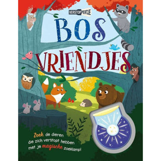 Rebo Publishers Interactive Search Book Forest Friends con linterna