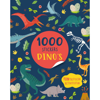 Libro StickerBoek 1000 pegatinas Dinos