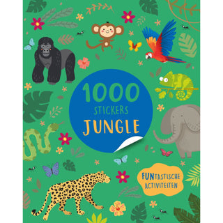 Book Stickerboek 1000 adesivi giungla